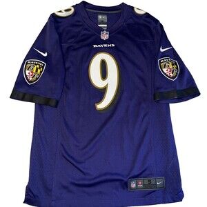 NIKE NFL Baltimore Ravens Jersey #9 Tucker in Purple Size Small